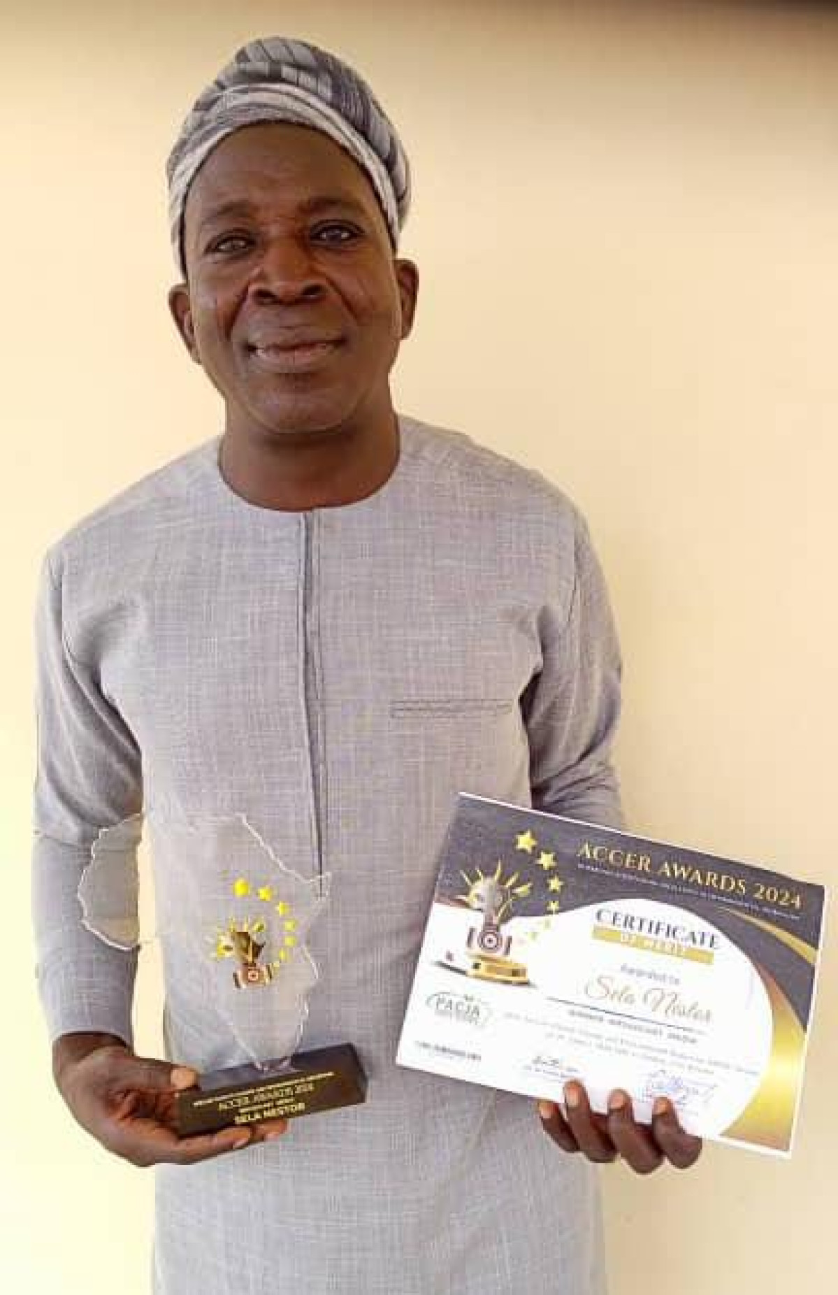 ACCER AWARDS 2024 SUR LES CHANGEMENTS CLIMATIQUES :  Le journaliste Nestor Sela de la Srtb Parakou remporte le premier prix 