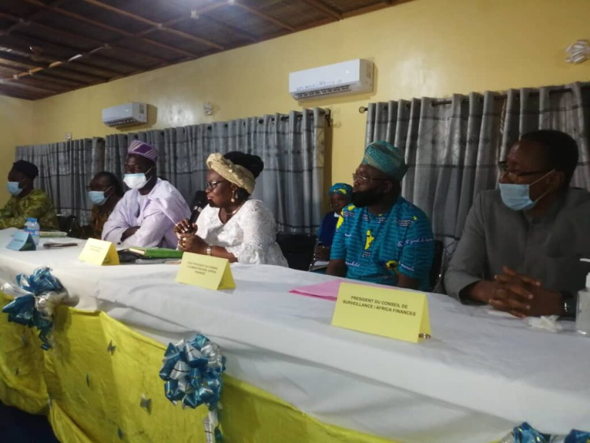 SYSTEME FINANCIER DECENTRALISE AU BENIN : Fatoumata Sidibé Sanni, élue Présidente du Conseil d&rsquo;Administration d&rsquo;Africa Finances