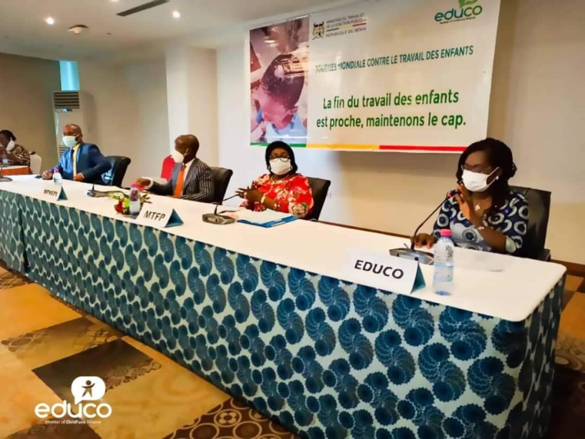 LUTTE CONTRE LE TRAVAIL DES ENFANTS : Educo Bénin et la Dgt se donnent la main  . 1 022 enfants et jeunes travailleurs soutenus