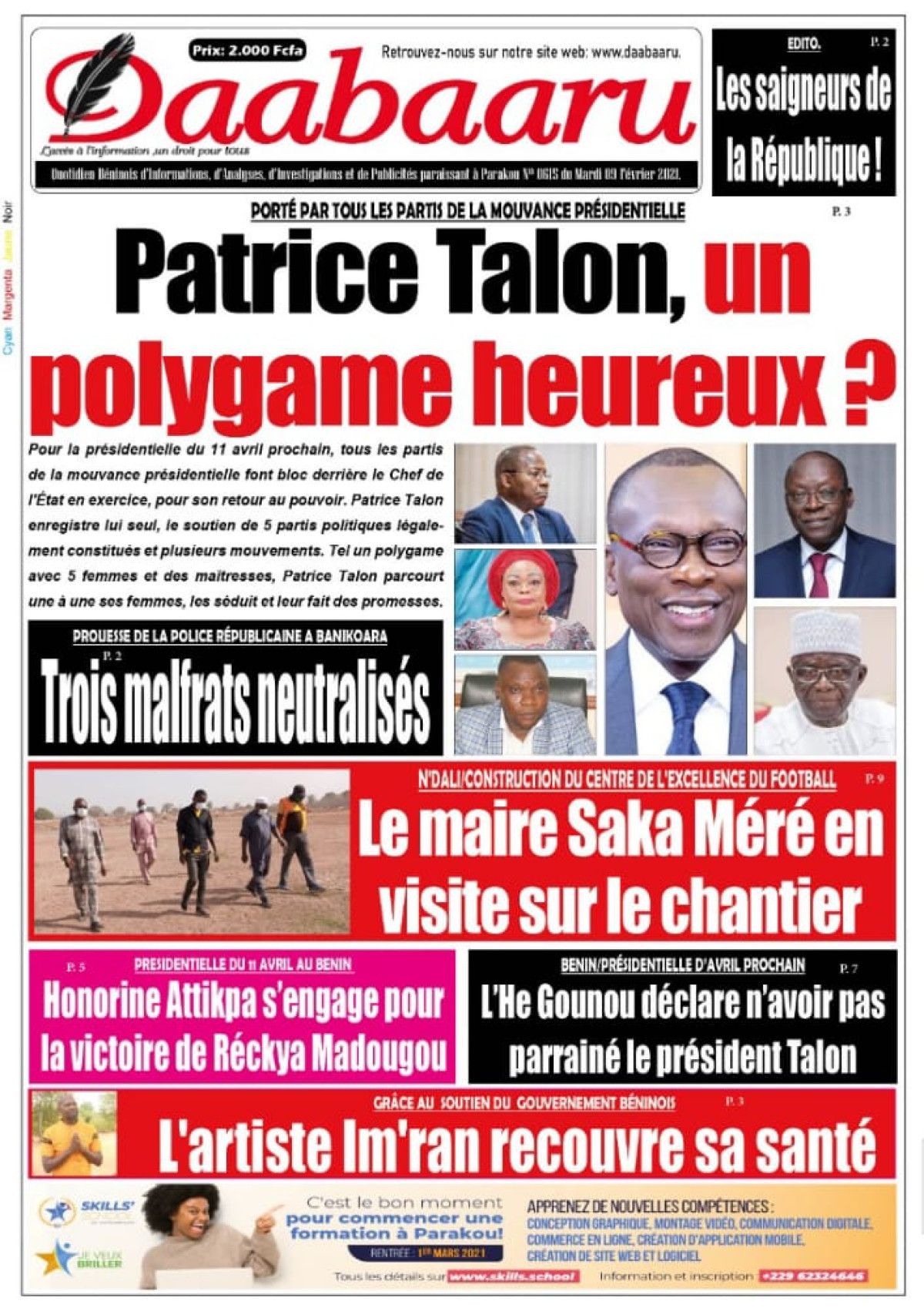 Parution du mardi 09 février 2021