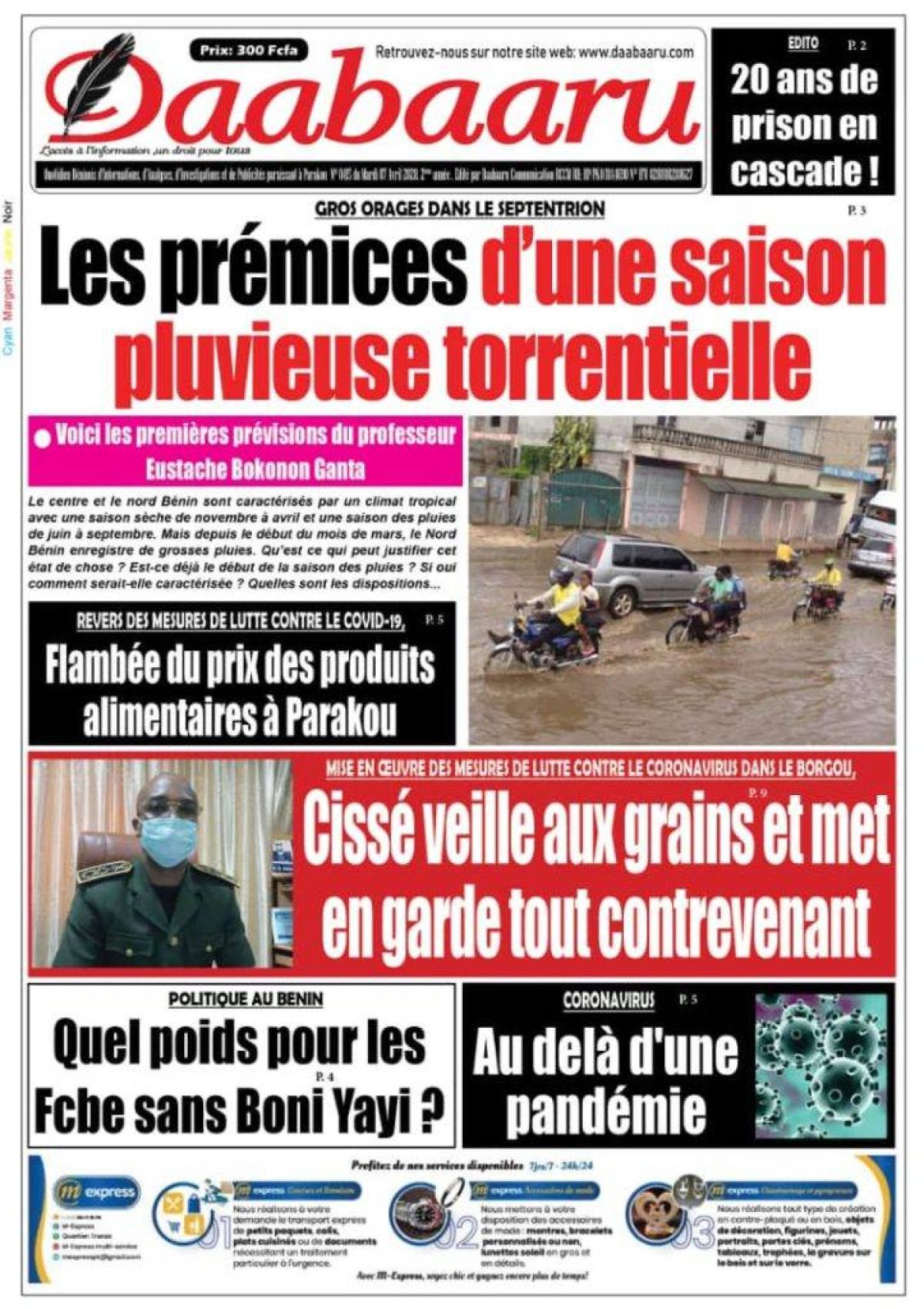 Parution du mardi 07 avril 2020