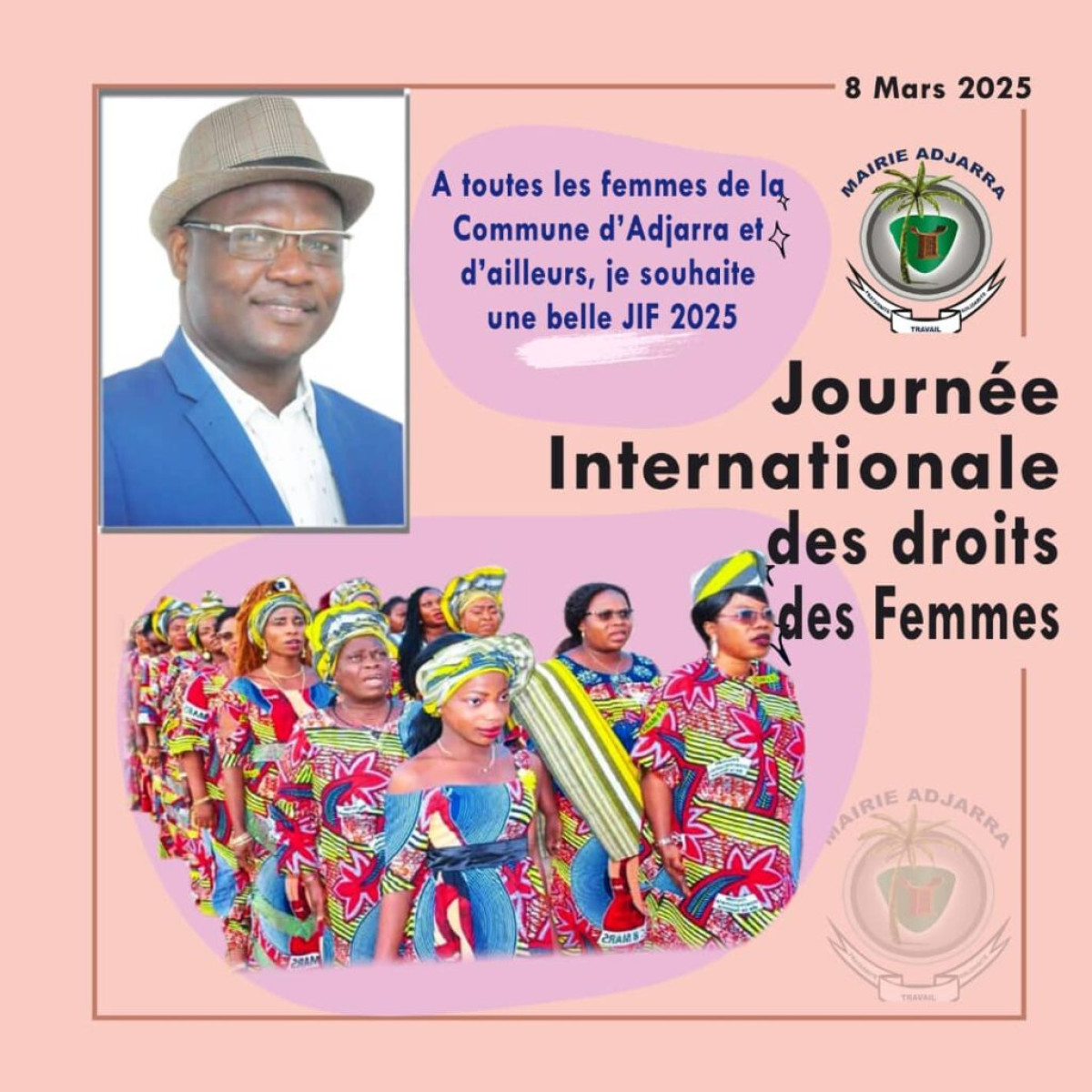 Journée internationale des droits des femmes: le message du maire Germain Wanvoegbe aux amazones d&rsquo;Adjarra 