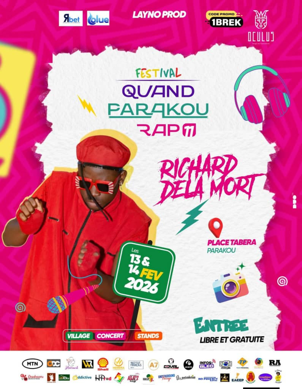 Festival qpr 11: grâce à Layno Prod, Parakou capitale du Rap les 12 et 13 février
