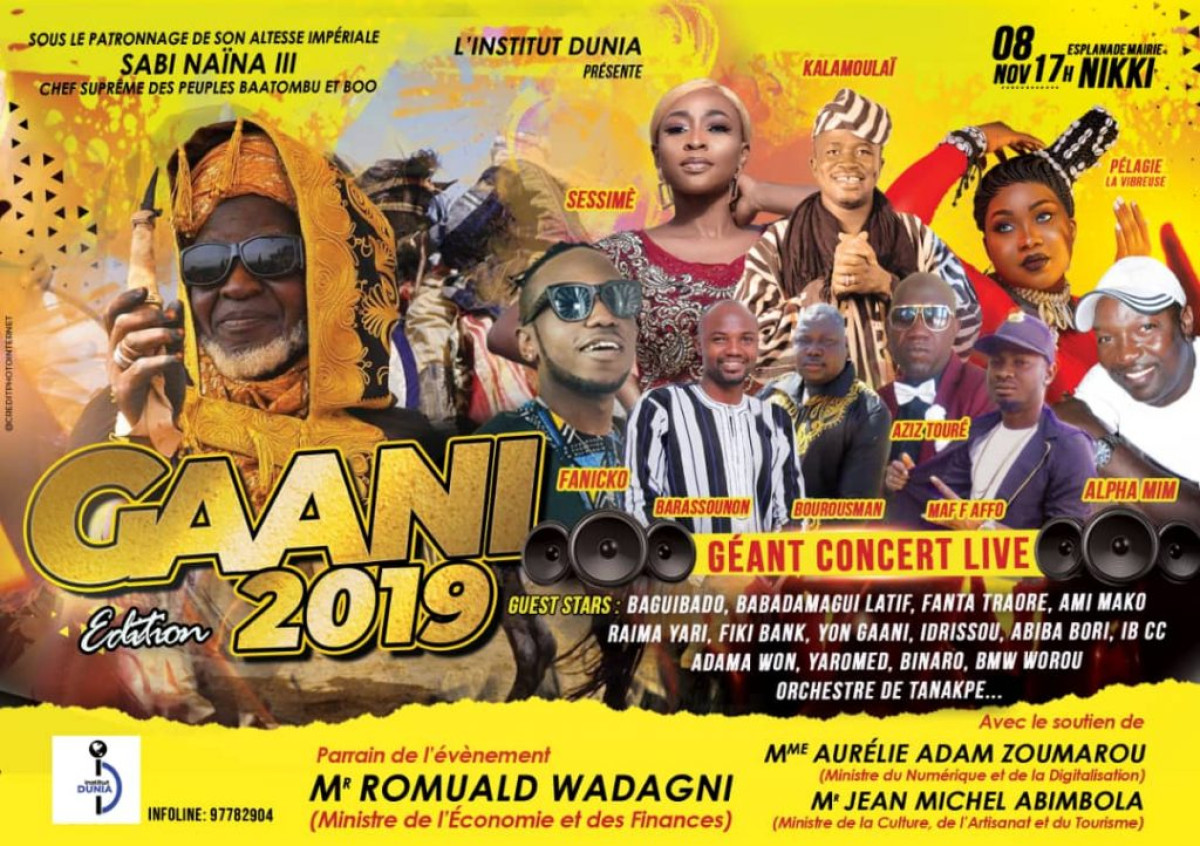 GAANI 2019 A NIKKI : Le ministre Wadagni offre un méga concert ce vendredi