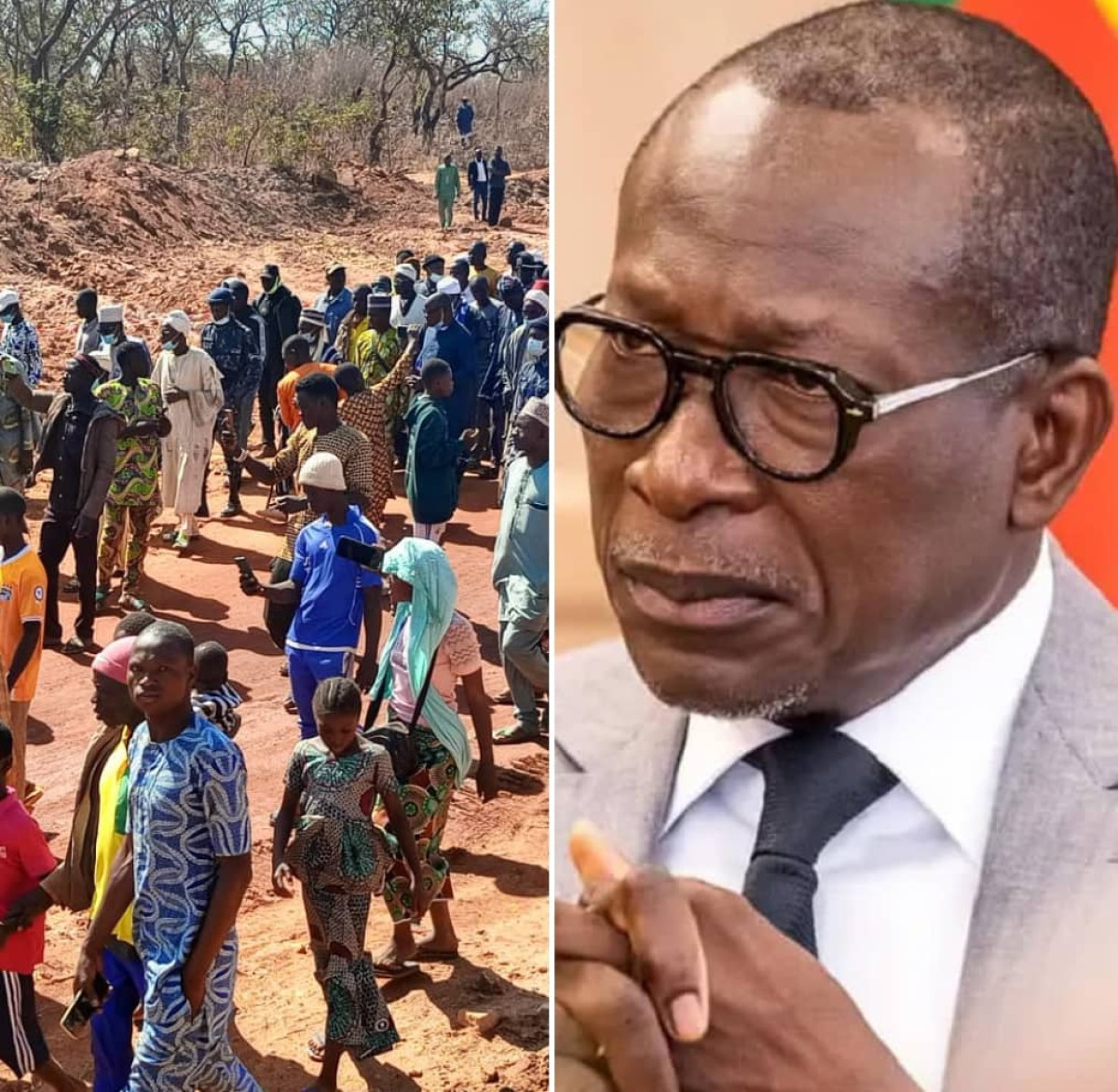 Marche de remerciement des populations de kouandé pour une route en chantier: patrice talon n’en avait pas besoin