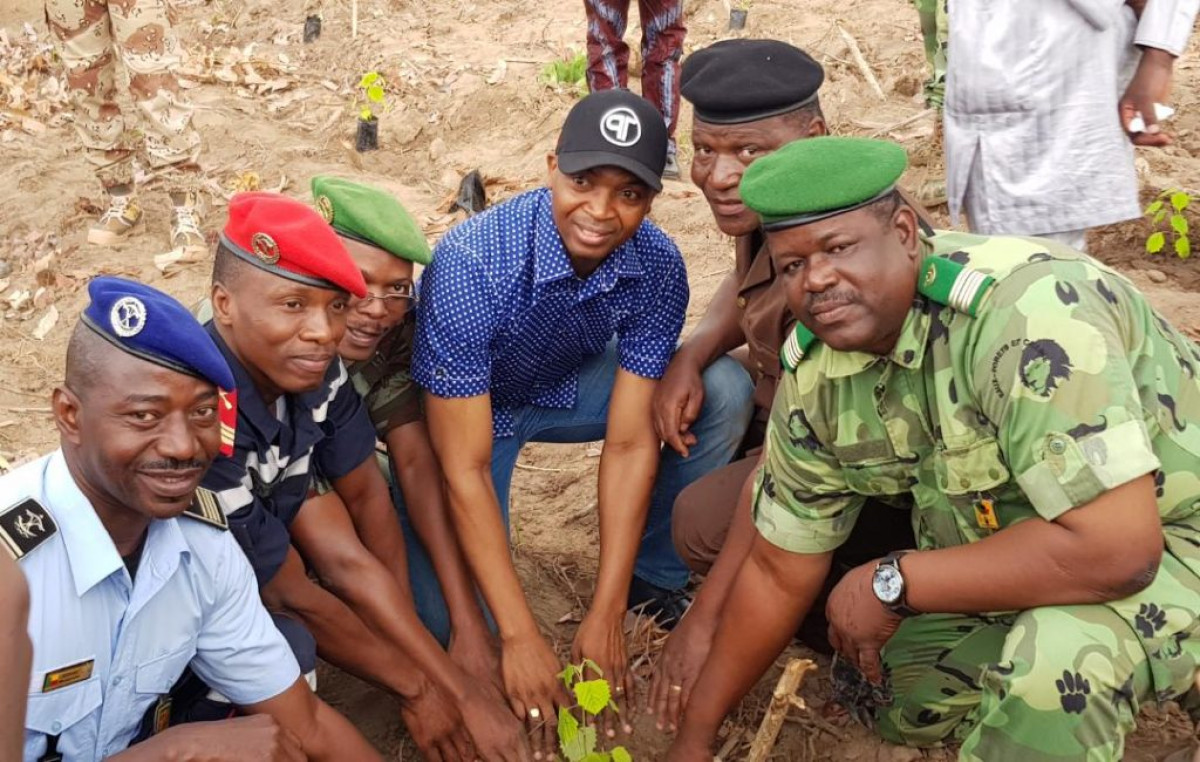 REBOISEMENT INTER-FORCES DANS LE BORGOU : Environ 2 500 plants mis en terre à Parakou