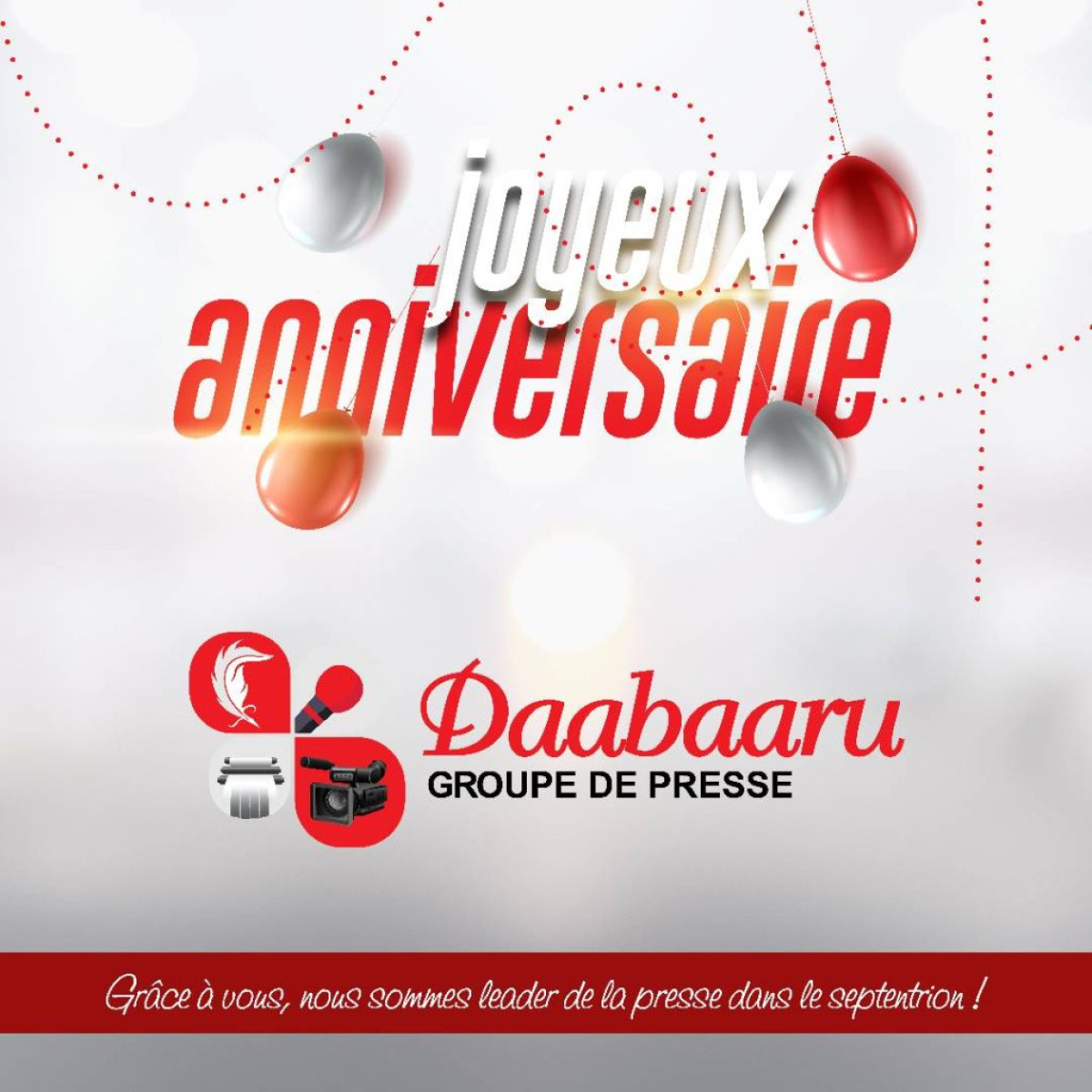 5 ANS DU GROUPE DE PRESSE DAABAARU : C’est maintenant que le plus dur commence . Journalistes, autorités, lecteurs, téléspectateurs apprécient et font des suggestions