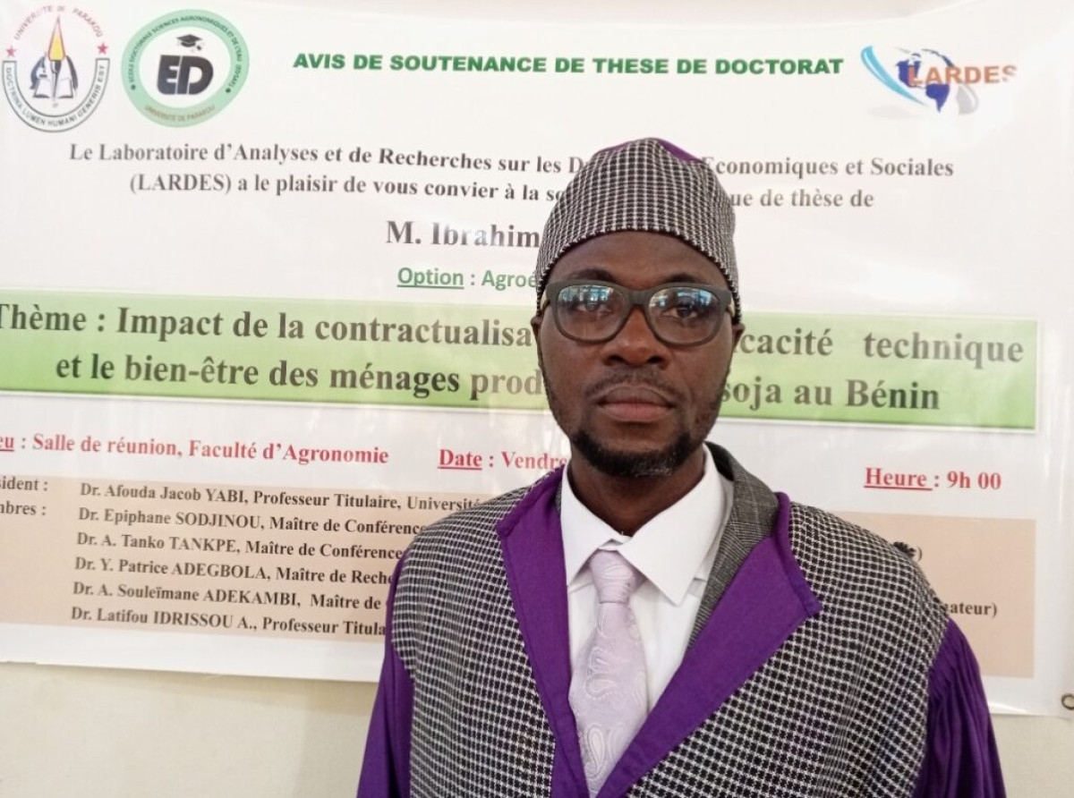 SOUTENANCE DE THÈSE DE DOCTORAT À L’UNIVERSITÉ DE PARAKOU : Ibrahima Issahou élevé au grade de docteur en sciences agronomiques