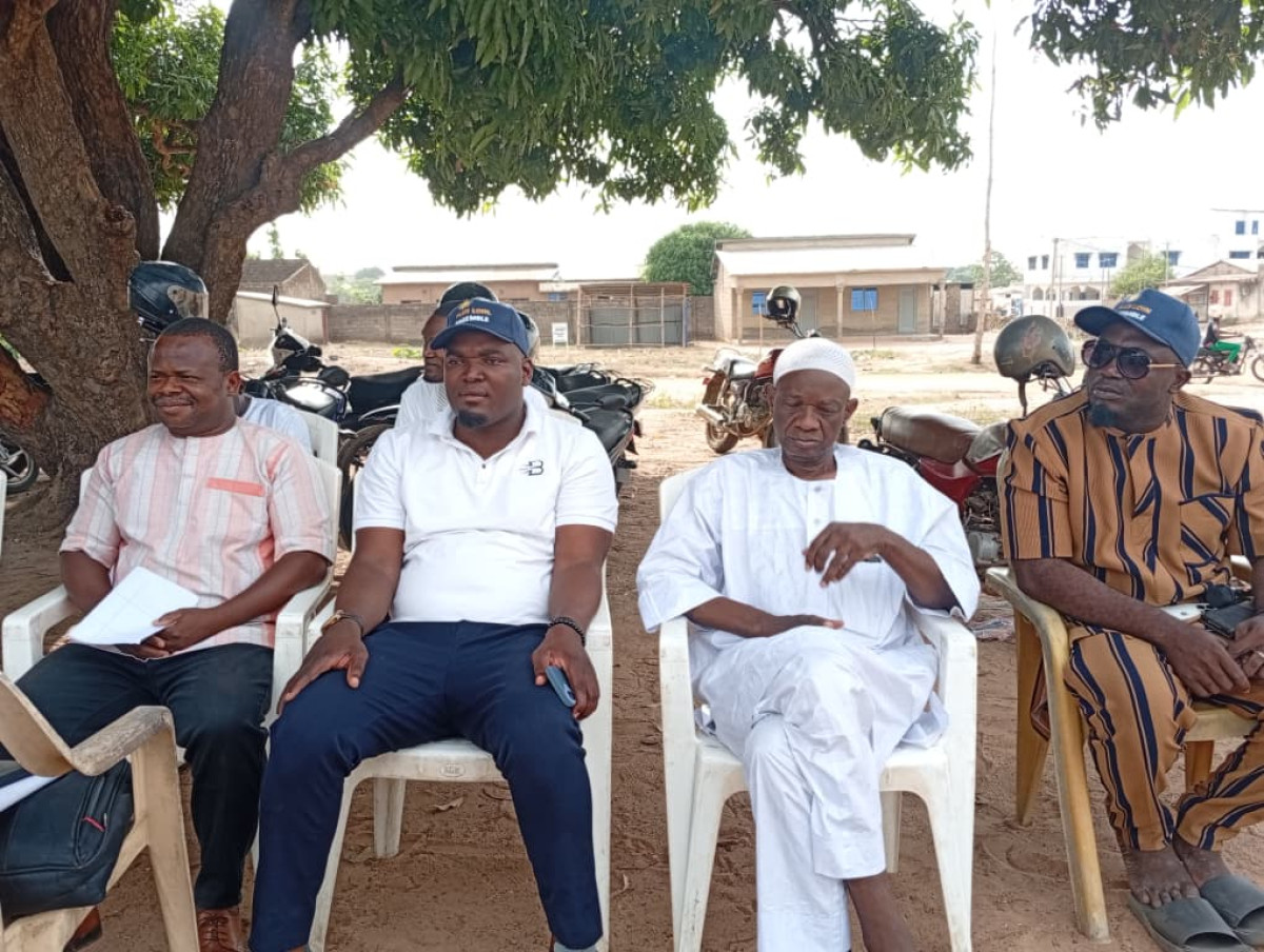 Pour la victoire du duo Wadagni-Talata le 12 avril prochain: Prosper Ayéna, Seïdou Gogounou, Gbolin Basile et Rigatien Tohozin préparent le terrain au quartier Albarika et ses environs