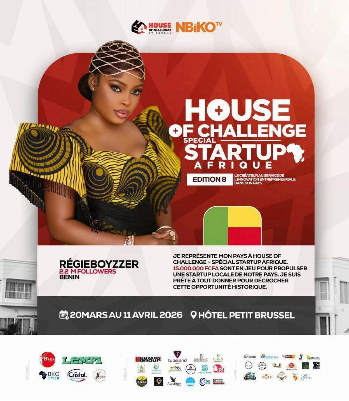 House of challenge 2026, Spécial startup Afrique: Régieboyzzer hisse les couleurs du Bénin à l’international