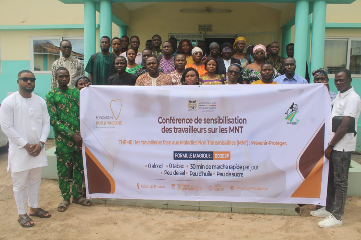 Ravages du diabète et de l'hypertension: la Fondation Hubi & Vinciane sensibilise les travailleurs de Parakou