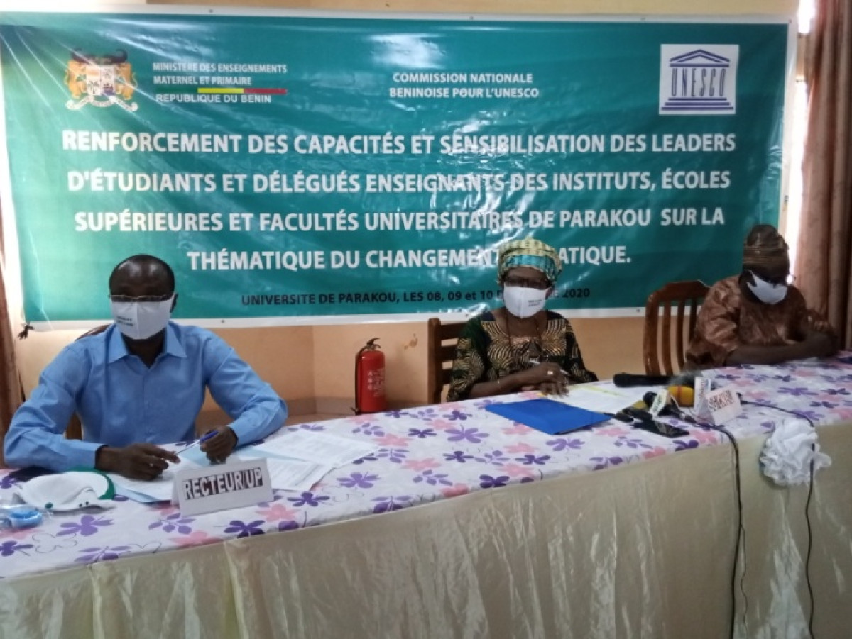 LUTTE CONTRE LES CHANGEMENTS CLIMATIQUES AU BENIN :La Cnbu implique le monde universitaire de Parakou