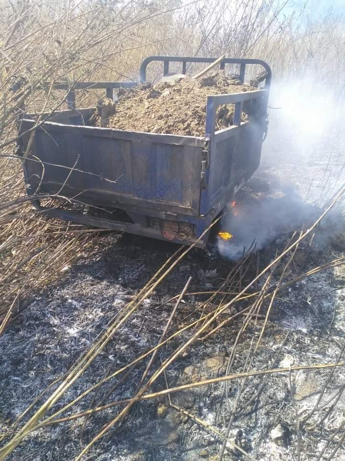ACCIDENT DE CIRCULATION A BEMBEREKE : Un jeune d’environ 24 ans mort calciné