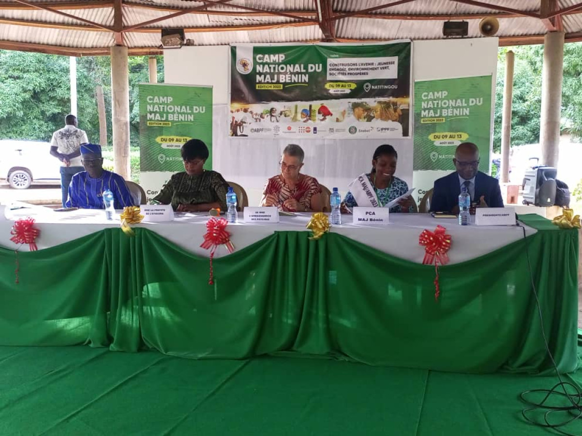 CAMP NATIONAL DU MAJ BÉNIN 2023 À NATITINGOU : L’Abpf œuvre pour la santé sexuelle et reproductive des jeunes