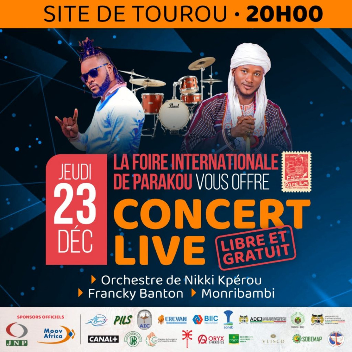 FOIRE INTERNATIONALE DE PARAKOU : Deux géants concerts live au choix ce jeudi