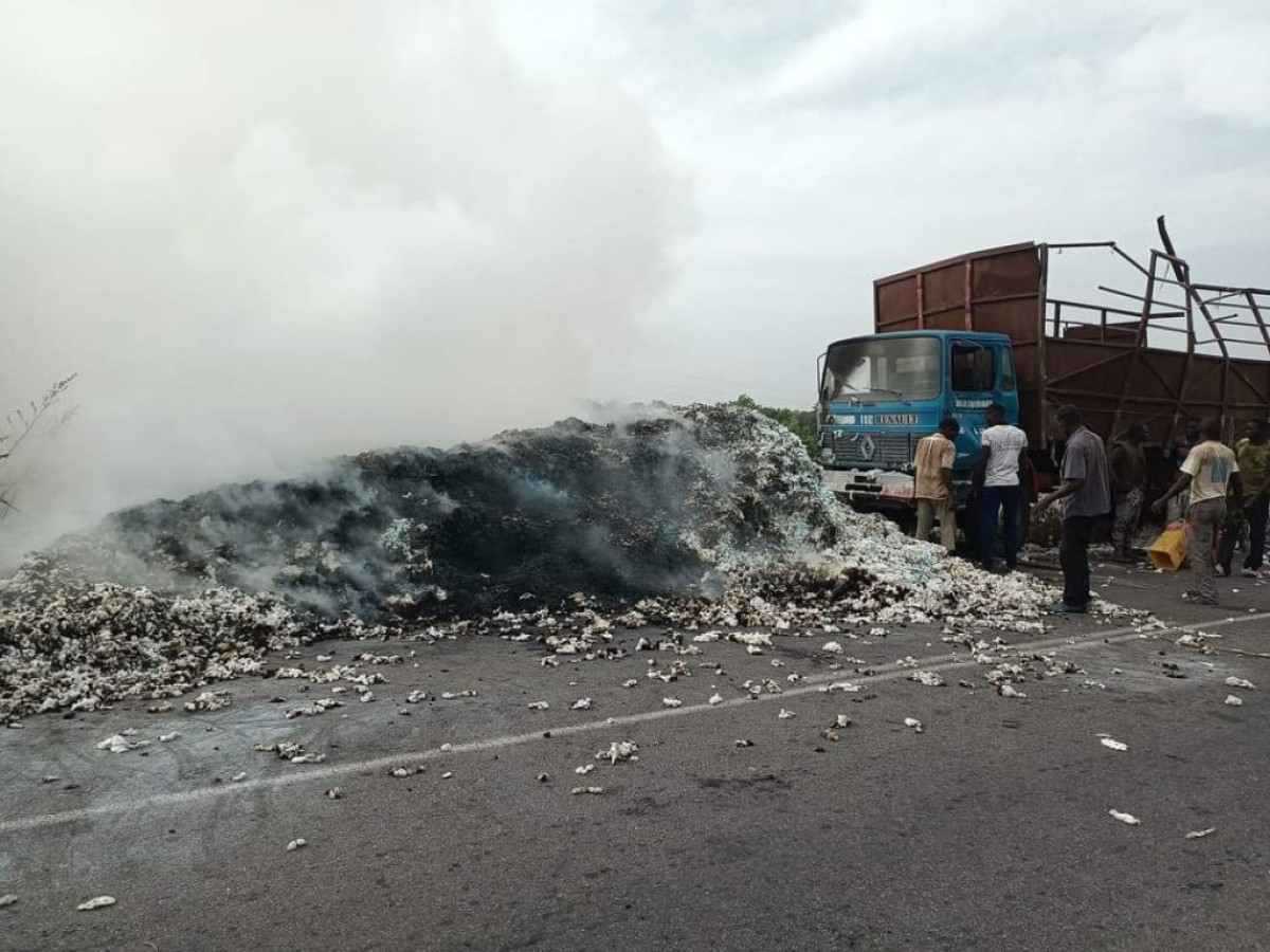 N’DALI : Une bonne quantité de coton réduite en cendres
