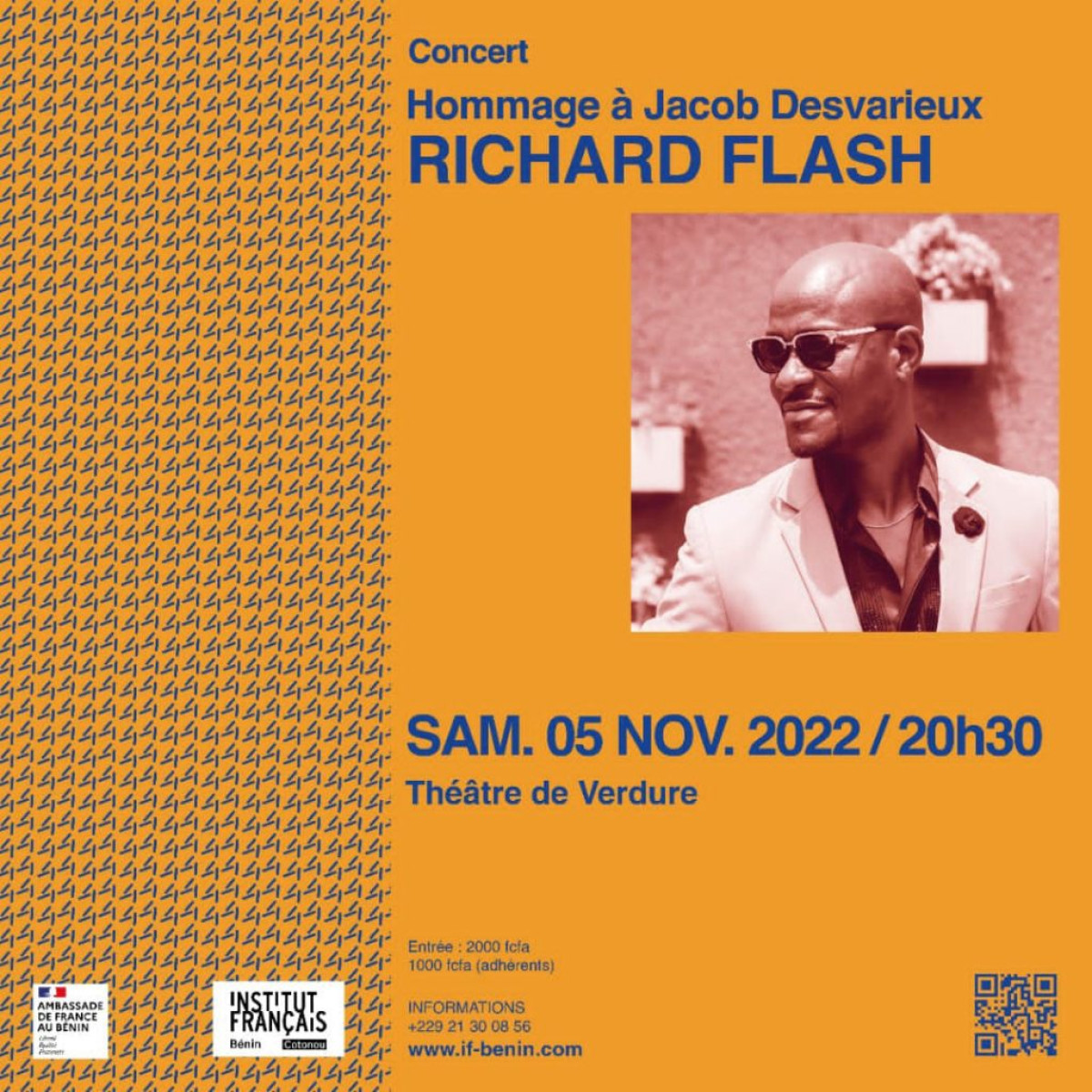 HOMMAGE À JACOB DESVARIEUX : L’artiste Richard Flash en concert le 5 novembre prochain