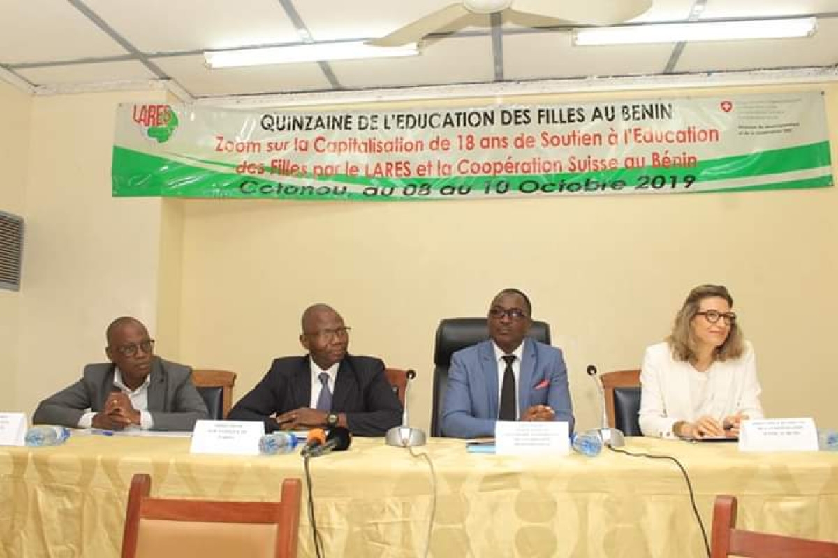 QUINZAINE DE L’EDUCATION DES FILLES AU BÉNIN : Le Lares et la coopération Suisse font le bilan de 18 annés d’action
