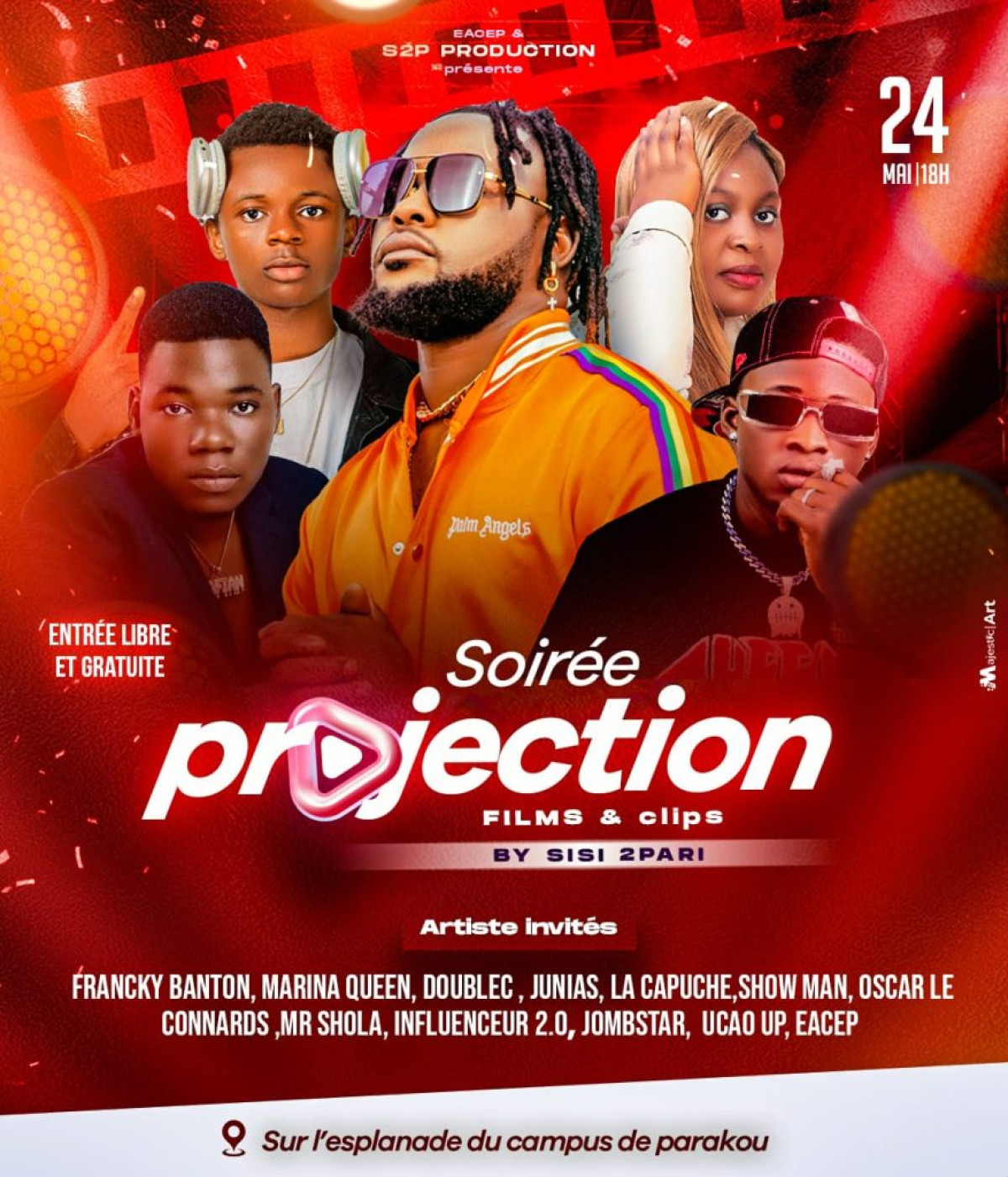 SOIRÉE PROJECTION DE FILMS & CLIPS : Rendez-vous le 24 mai prochain à l&rsquo;esplanade de l&rsquo;Université de Parakou
