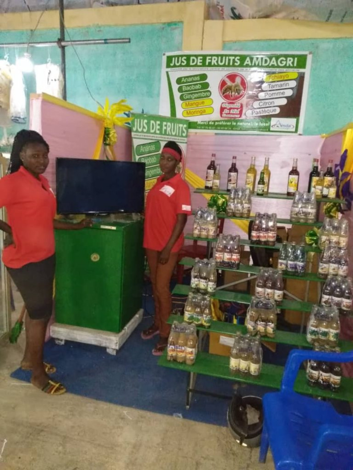 FOIRE INTERNATIONALE DE PARAKOU 2019  : Les jus de fruits naturels Amdagri au stand K329