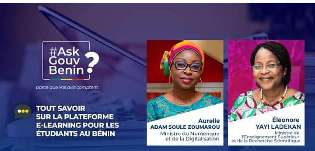 RENCONTRE DES MINISTRES LADEKAN ET ZOUMAROU AVEC LES INTERNAUTES : L’accès à la plate-forme e-Learning gratuit