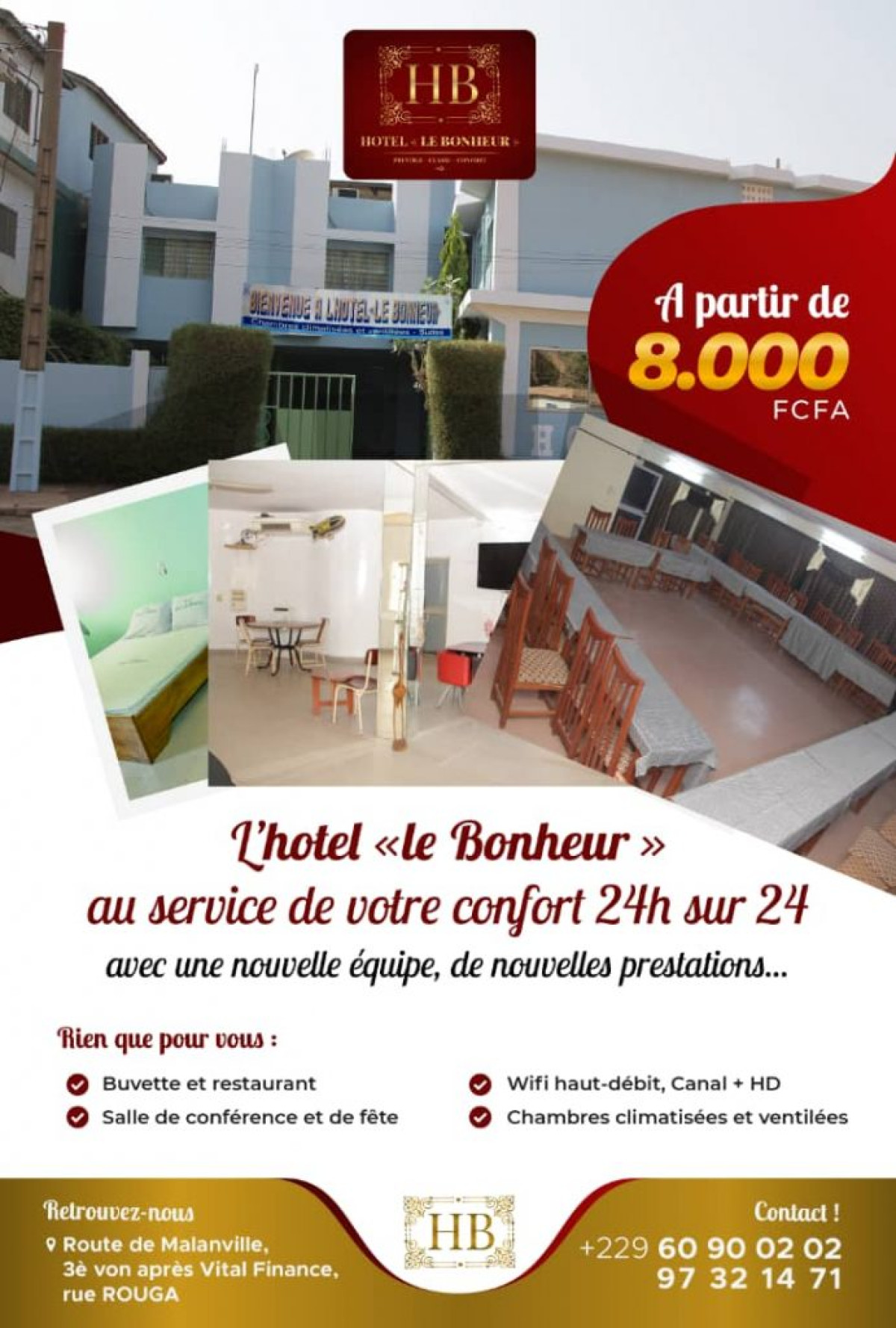 HOTEL LE BONHEUR DE PARAKOU : Le cadre idéal qu’il vous faut