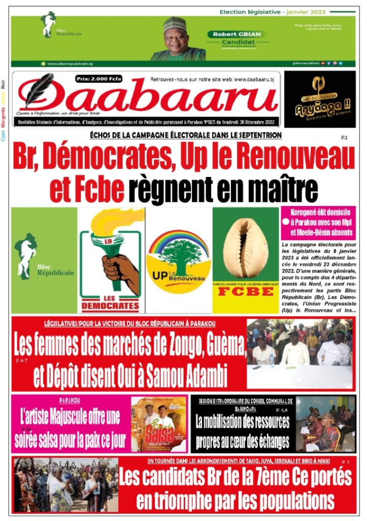 UNE DU VENDREDI 30 DÉCEMBRE 2022