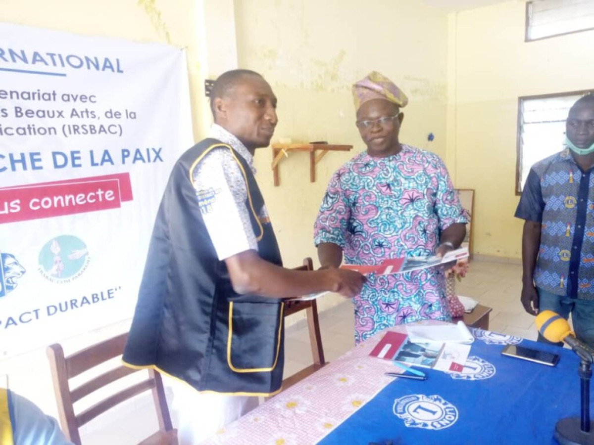 POUR LA PROMOTION DES ARTS ET LA CULTURE A PARAKOU : Le Lions Club International et l&rsquo;Irsbac.Com désormais partenaires