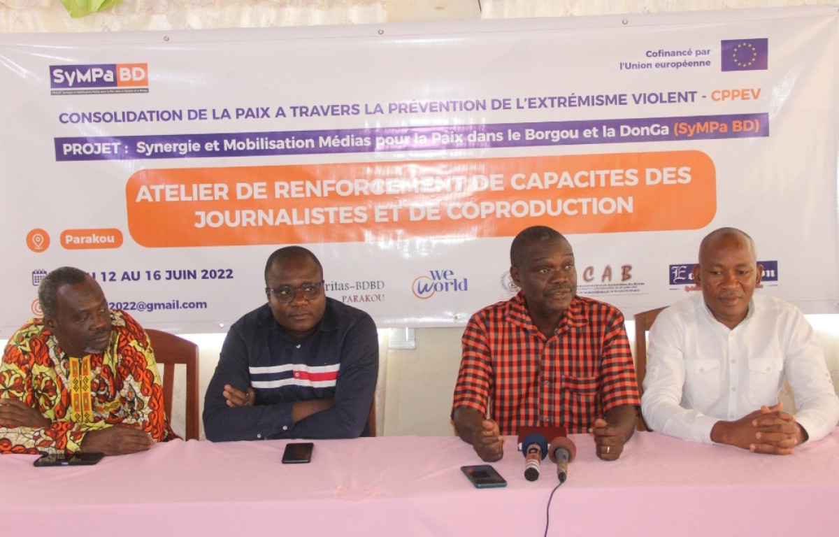 PRÉVENTION DE L&rsquo;EXTRÉMISME VIOLENT DANS LE BORGOU ET LA DONGA : Le Projet Sympa-Bd outille des journalistes à Parakou