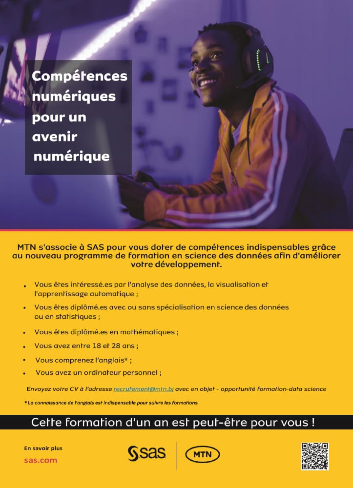 RARETÉ DE COMPÉTENCES LIÉES AU NUMÉRIQUE EN AFRIQUE : Mtn met en place un vaste programme de formation des jeunes . Voici comment postuler et le bien-fondé du projet