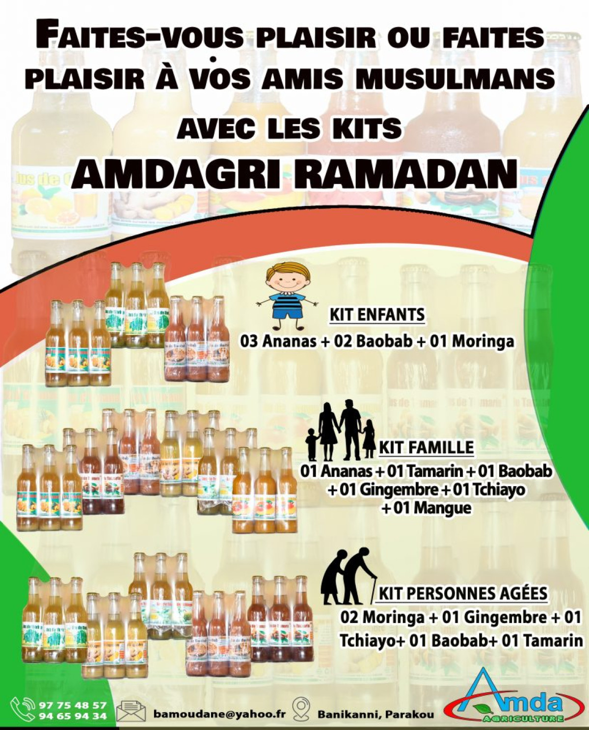 POUR PASSER UNE BONNE FÊTE DE RAMADAN, Consommez sans modération les jus de fruits Amdagri
