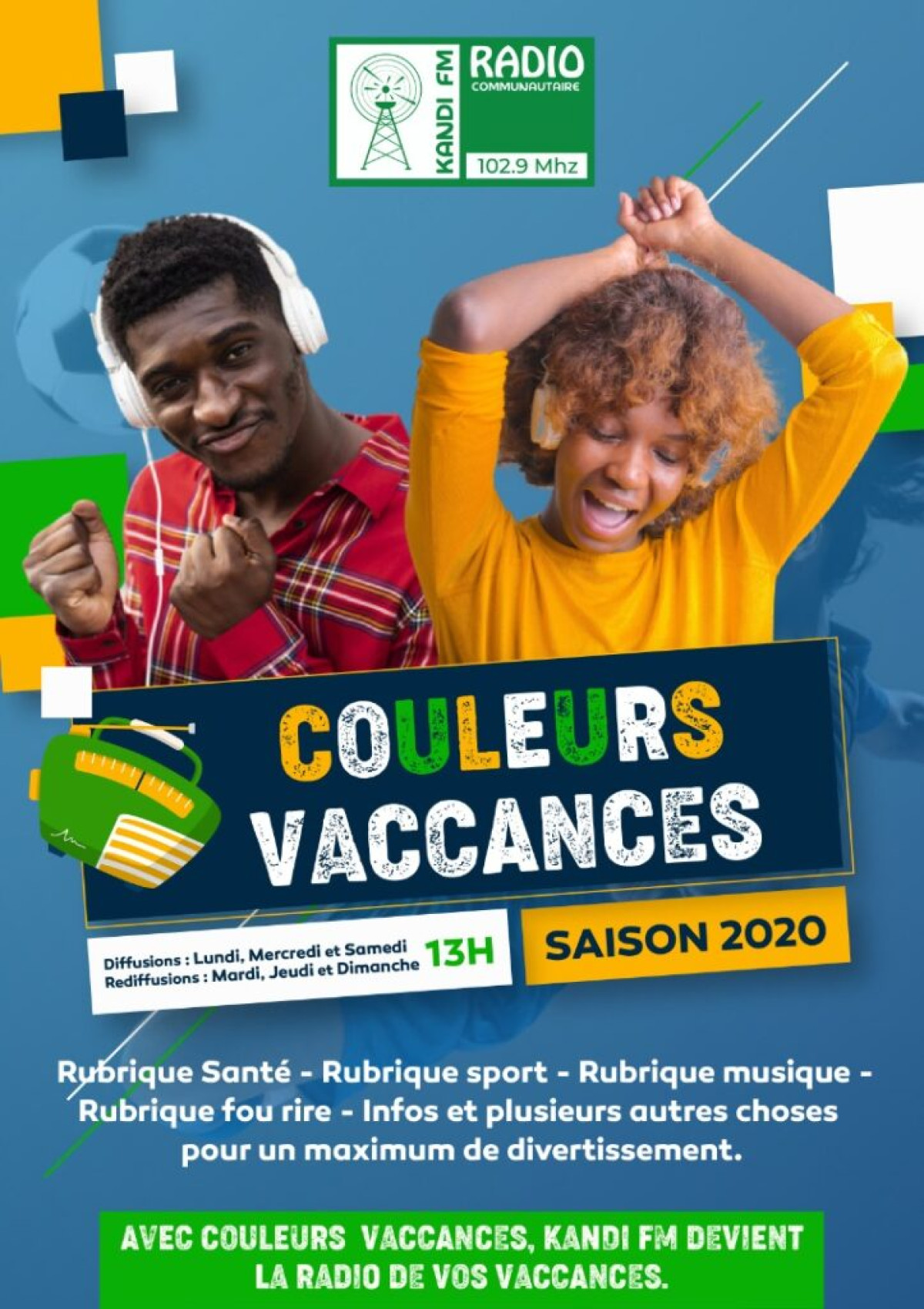 RADIO COMMUNAUTAIRE KANDI FM : La 2è édition de l’émission Couleurs Vacances lancée