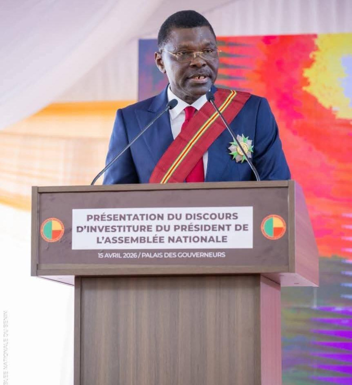 Assemblée Nationale: le Président Djogbénou présente son premier rapport d'activités ce jour