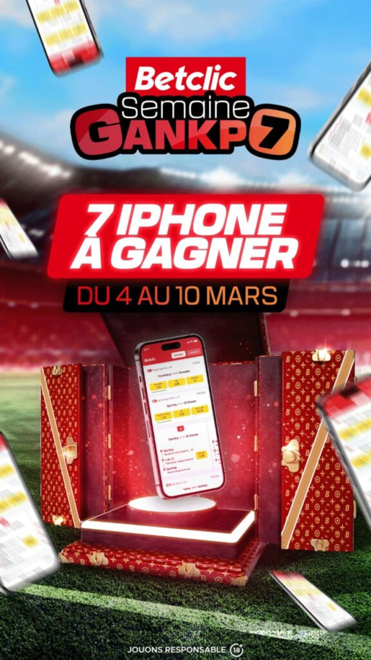 Semaine Gankpo chez Betclic Bénin ! un Iphone 15 à gagner chaque jour !