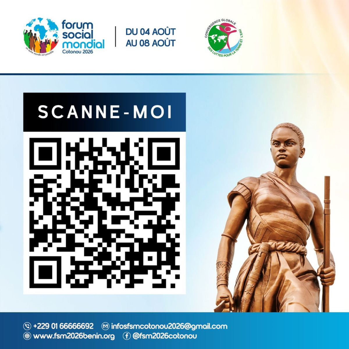 Forum social mondial 2026: Cotonou accueille les participants du 04 au 08 août