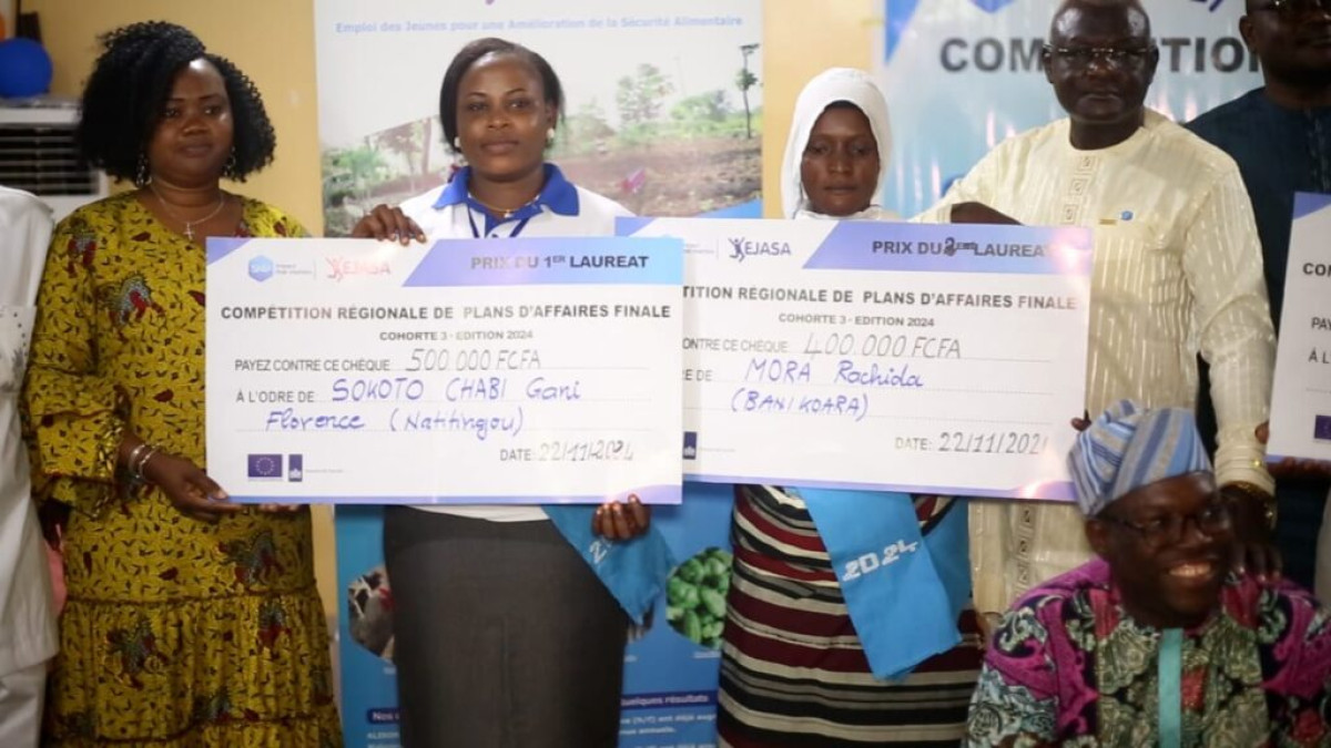 FINANCEMENT DE L’ENTREPRENEURIAT AU BÉNIN : Le projet Ejasa prime les lauréats de la cohorte 3