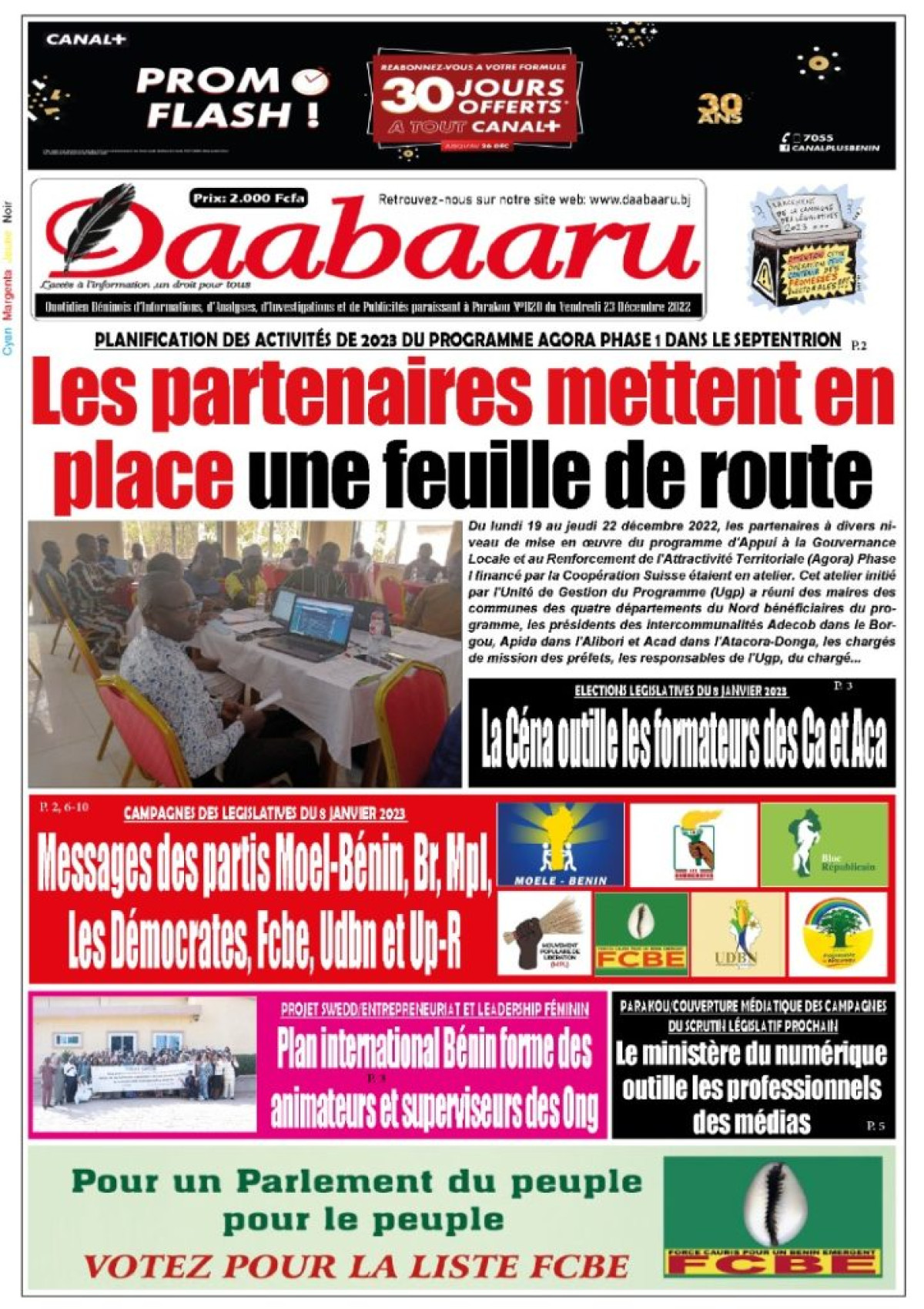 UNE DU VENDREDI 23 DÉCEMBRE 2022