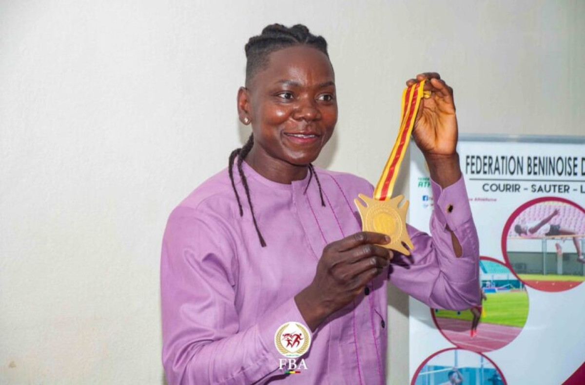 ATHLÉTISME : La béninoise Odile Ahouanwanou, championne d’Afrique d’heptathlon La béninoise Odile Ahouanwanou