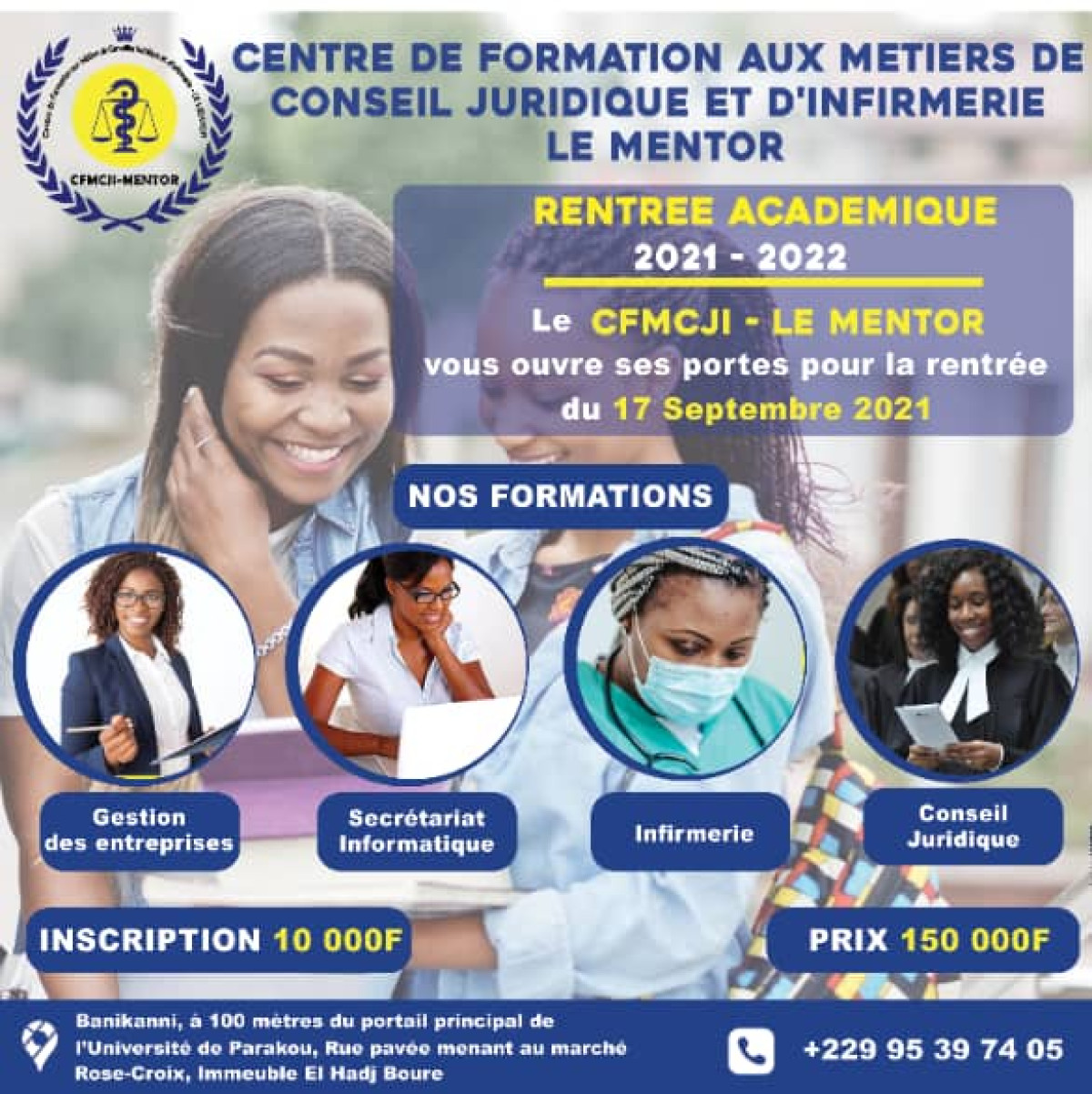 FORMATION DES JEUNES POUR L’AUTO-EMPLOI : Le centre Cfmcji ouvert à Parakou dès la rentrée prochaine • Les inscriptions lancées