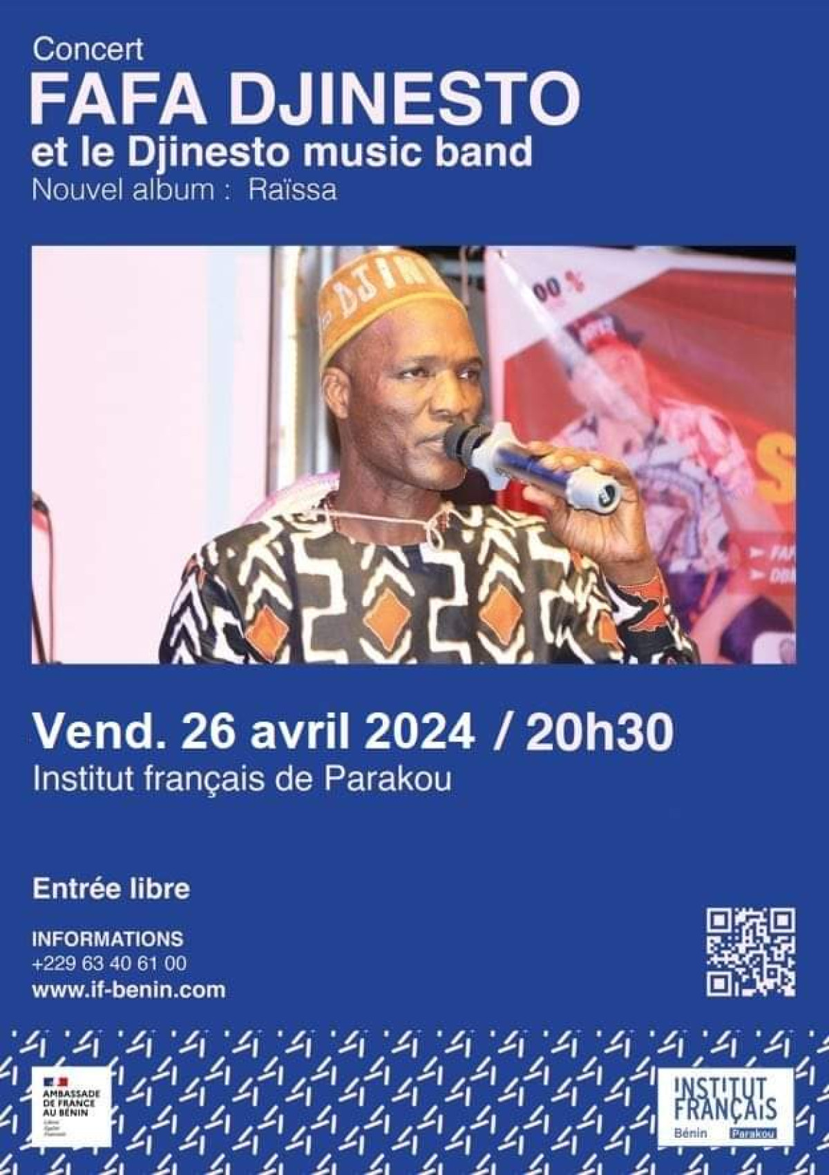 NOUVELLE DATE DU CONCERT DE FAFA DJINESTO À PARAKOU : L’artiste redonne rendez-vous à ses fans, le 26 avril
