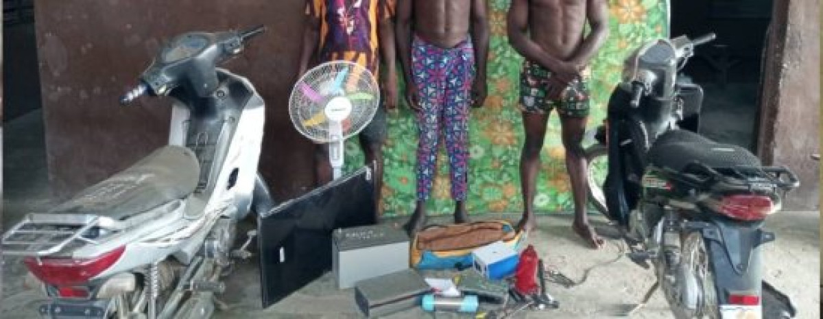 BÉNIN : La police met la main sur un groupe de cambrioleurs