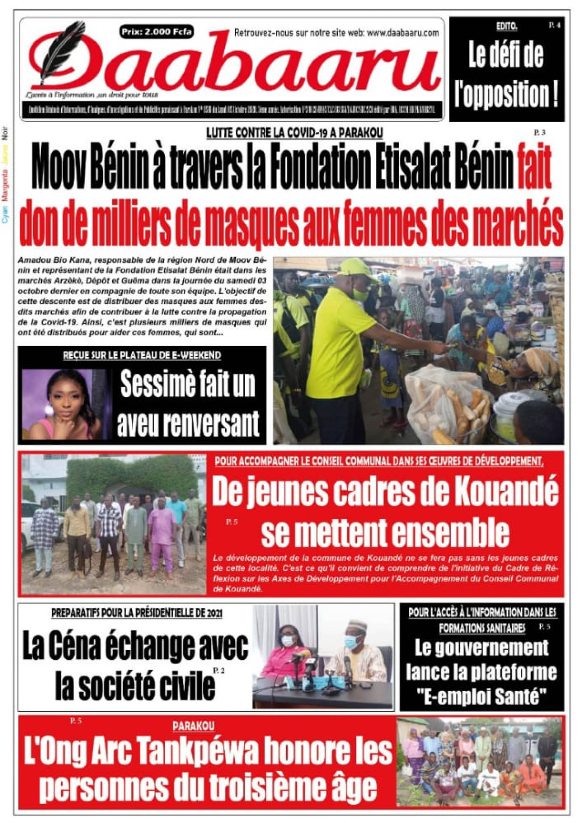 Parution du lundi 05 octobre 2020