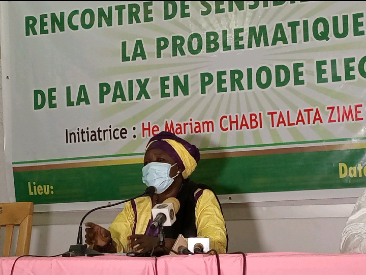 TOURNÉE DE LA PREMIERE VICE-PRESIDENTE DE L’ASSEMBLÉE NATIONALE DANS LE SEPTENTRION : Mariam Talata Zimé, prône la paix à Savè