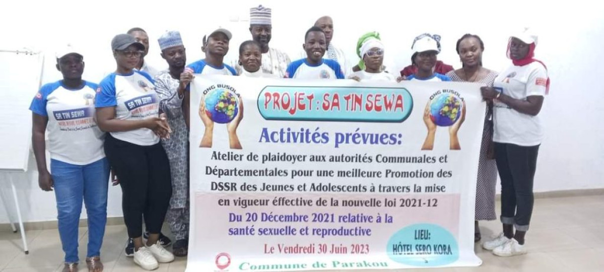 PROJET SA TIN SEWA/PROMOTION DE LA SANTÉ SEXUELLE ET REPRODUCTIVE DES JEUNES : L’Ong Busola plaide auprès des autorités de Parakou