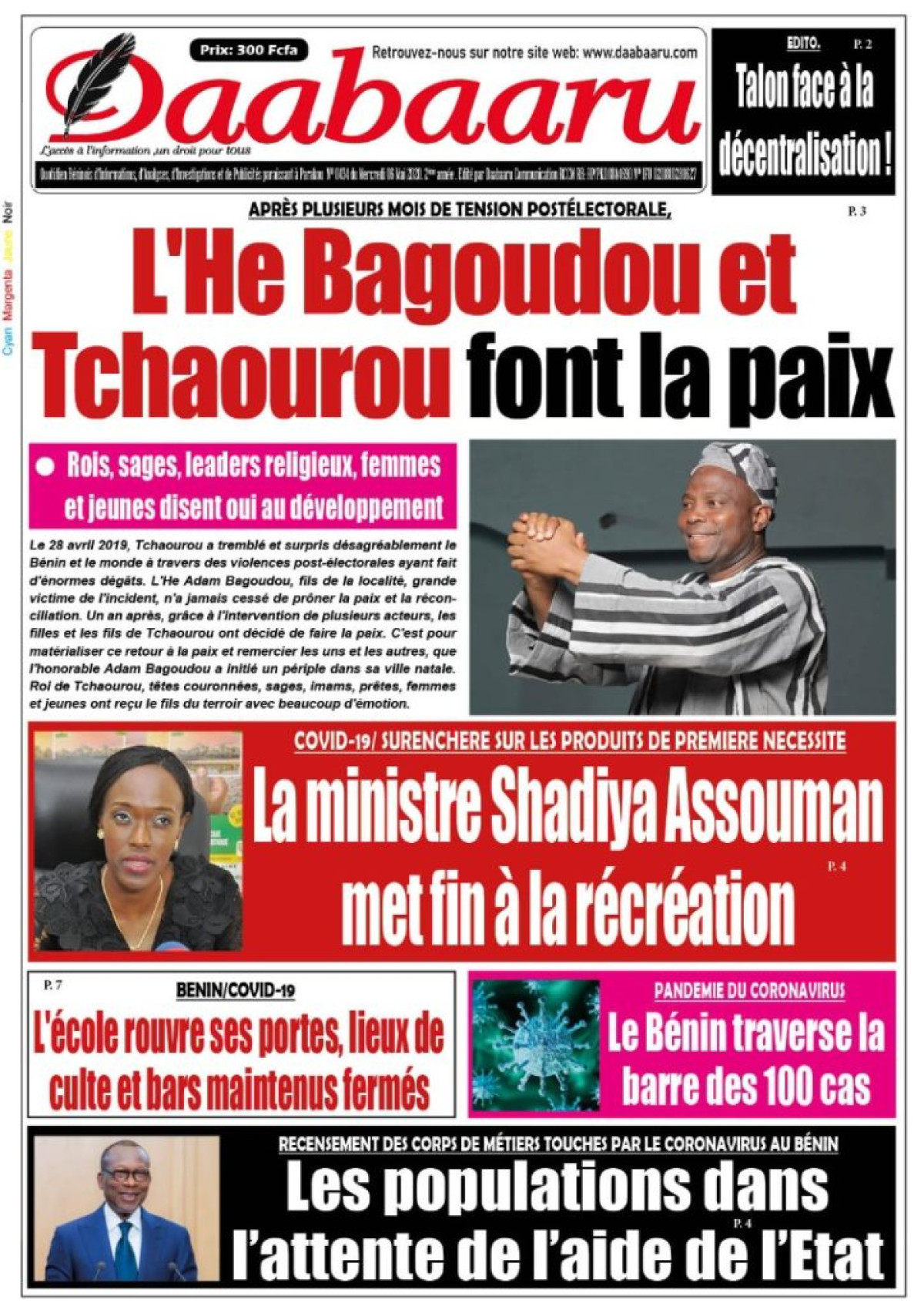 Parution du jeudi 07 mai 2020