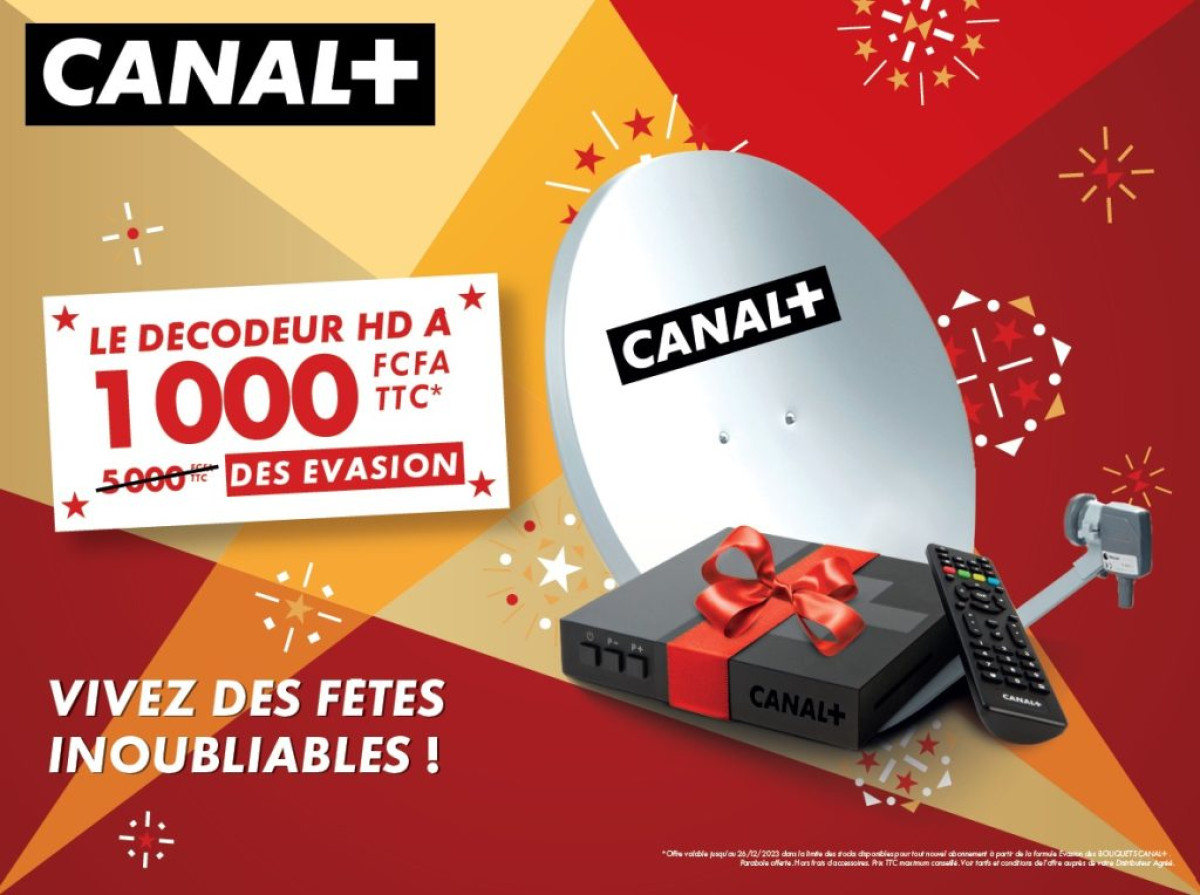 POUR LES FÊTES DE FIN D’ANNÉE : Parakou découvre les offres inédites de Canal+ Bénin . Offrez-vous le décodeur Hd à 1.000F cfa