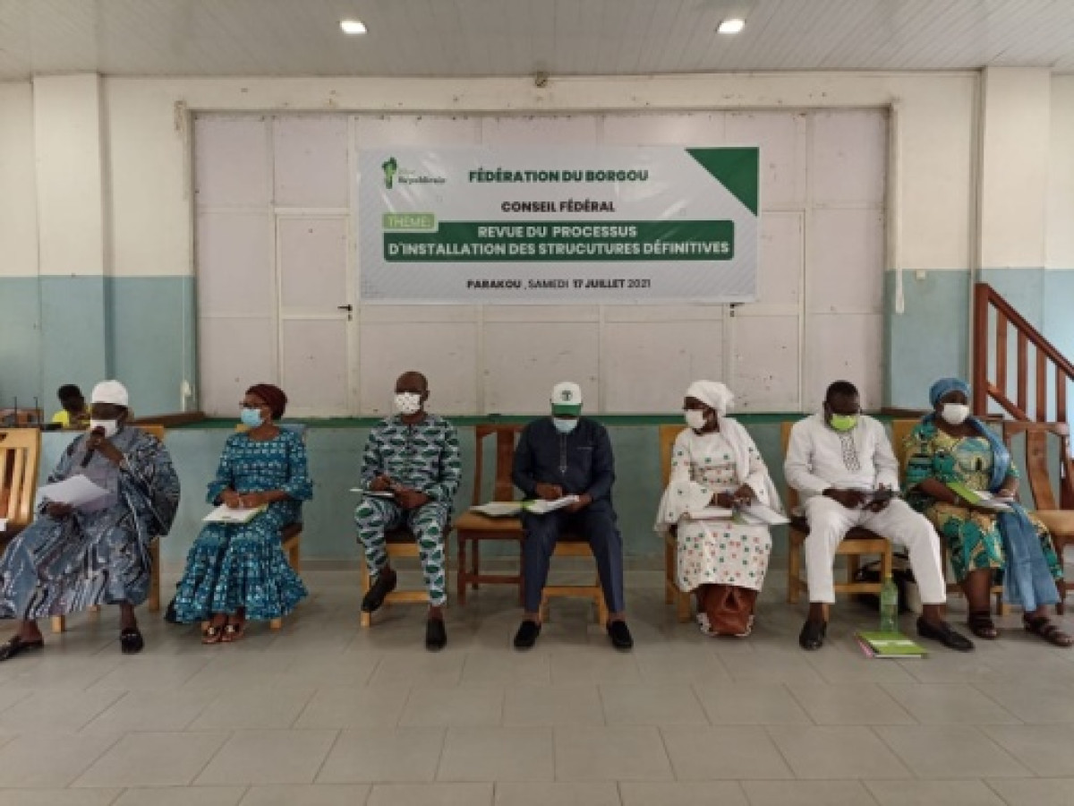 JOURNEE FEDERALE DU BLOC REPUBLICAIN DANS LE BORGOU : Le processus d’installation des structures définitives du Br lancé . Pari gagné pour le Coordonnateur départemental Adam Bagoudou