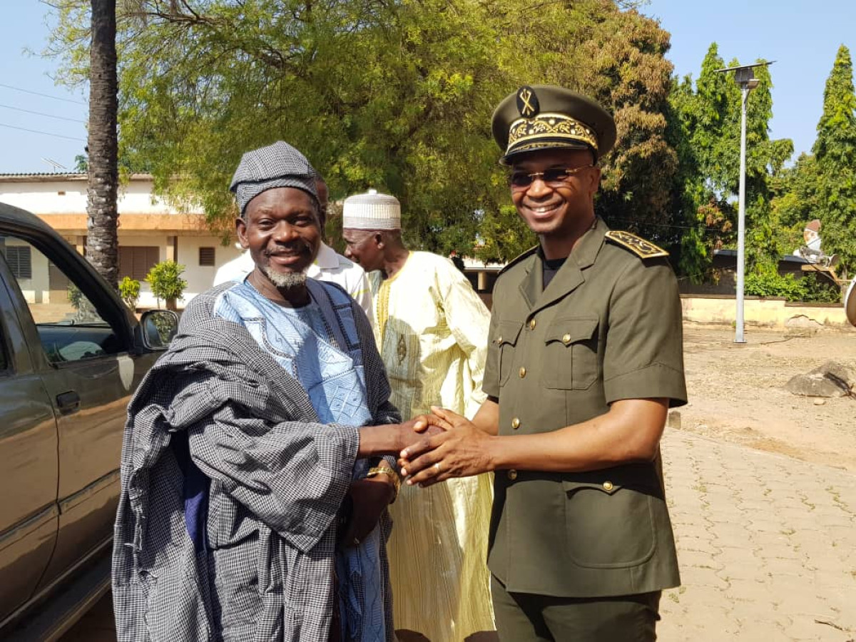 AUDIENCE AU CABINET DU PRÉFET DU BORGOU : Sa majesté Akpaki Gobi Yinssè chez Djibril Mama Cissé