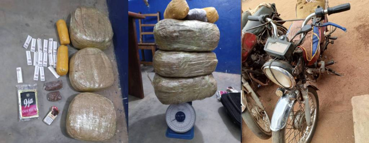 ZANGNANADO : 30 kg de chanvre indien saisis à Kpédékpo