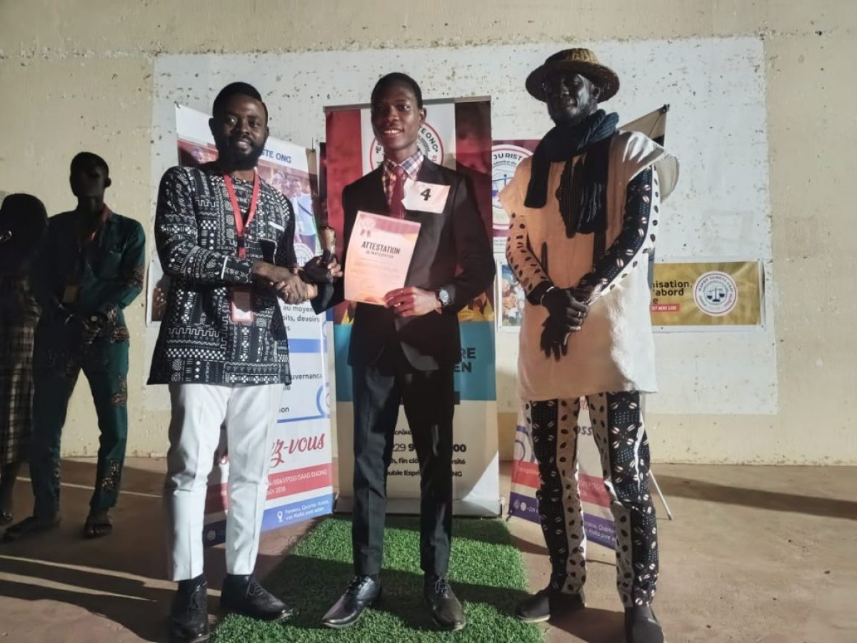 CONCOURS DE PLAIDOIRIE ET D’ART ORATOIRE À L’UNIVERSITÉ DE PARAKOU : Esprit Juriste Ong récompense les meilleurs